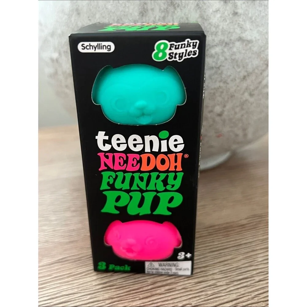 Needoh Teenie  Funky Pup Squishy Sensory Toy – New in Box
